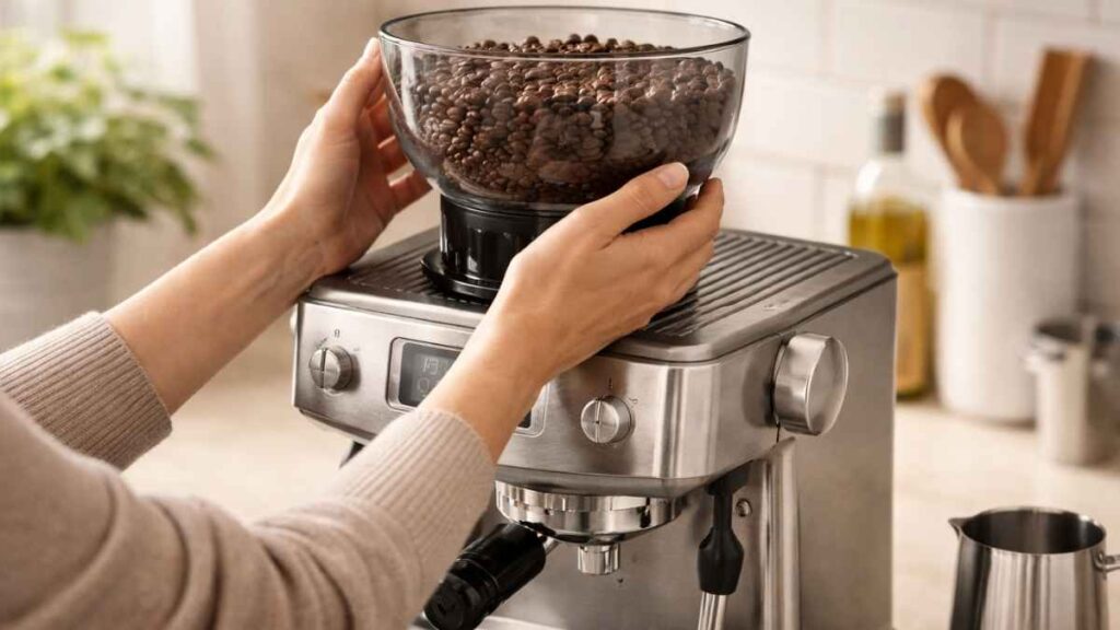 How To Unlock Hopper On Breville Coffee Maker
