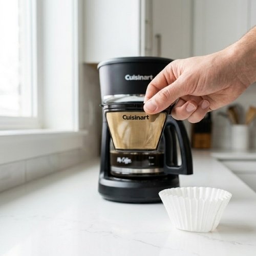 cuisinart coffee maker overflowing grounds basket