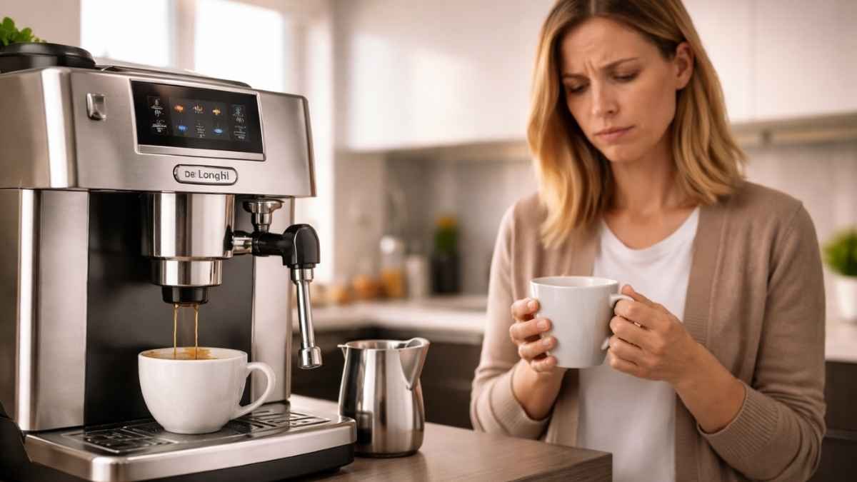 delonghi coffee machine not hot enough