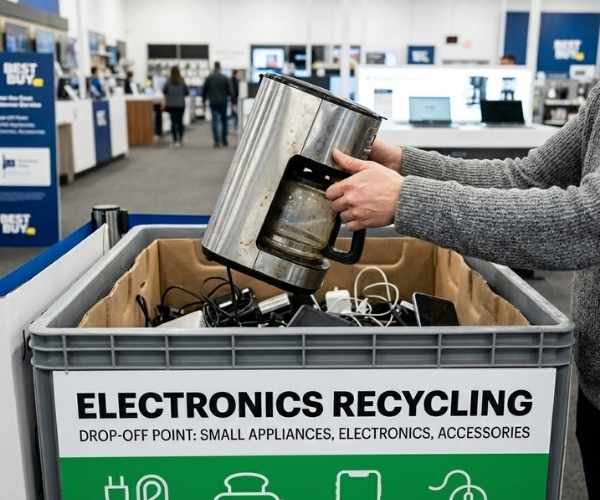 dispose of old coffee maker