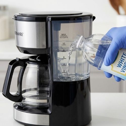 how to clean Farberware dual brew coffee maker step by step