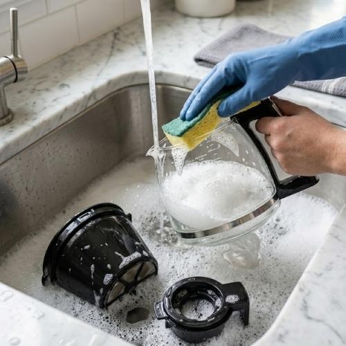 how to clean farberware dual brew coffee maker