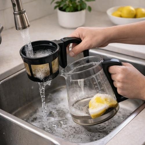 how to clean the braun coffee maker