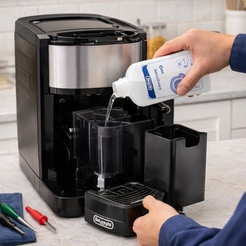 how to fix delonghi coffee not hot