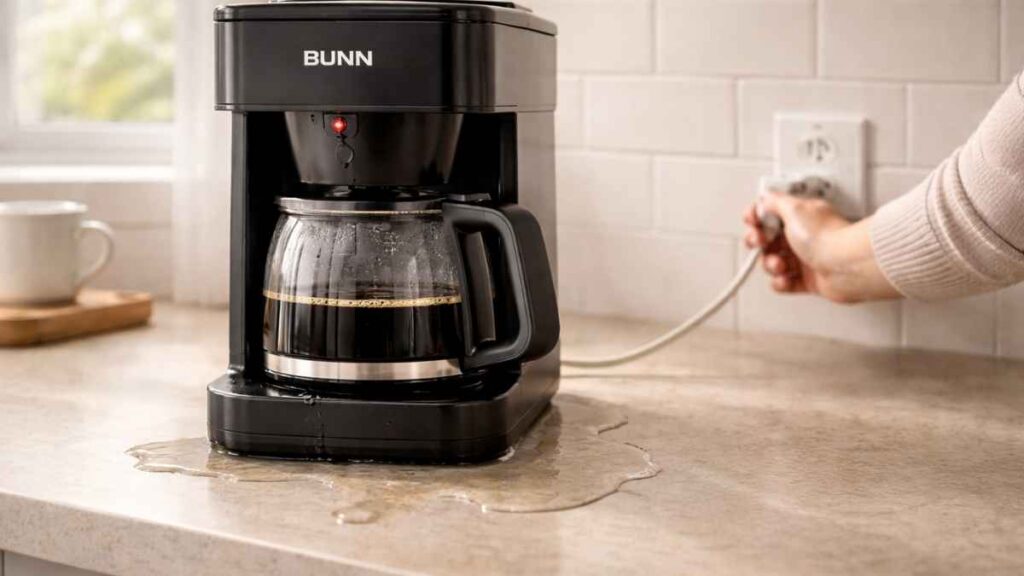 how to fix leaking bunn coffee maker