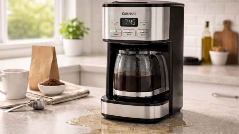 how to fix leaking cuisinart coffee maker