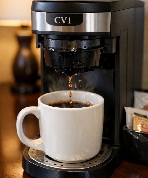 how to use hotel coffee maker cv1