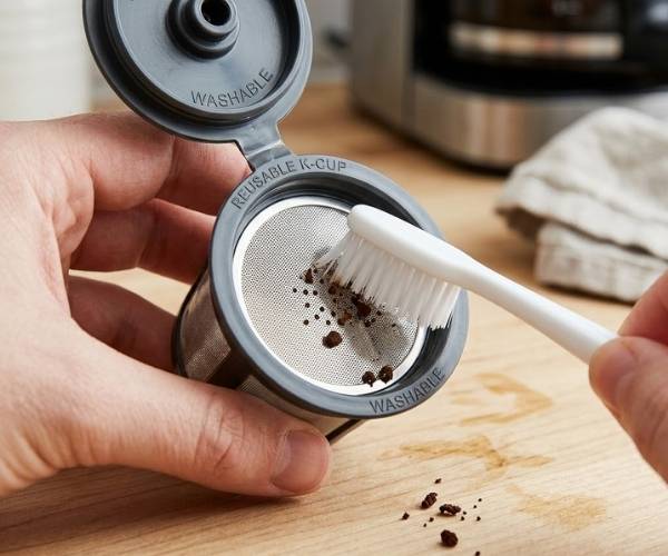 how to wash reusable k cup
