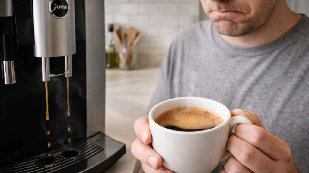 jura coffee machine not hot enough