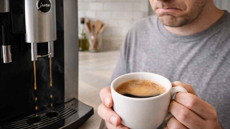 jura coffee machine not hot enough