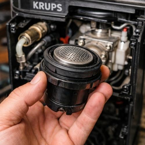 krups coffee maker not heating