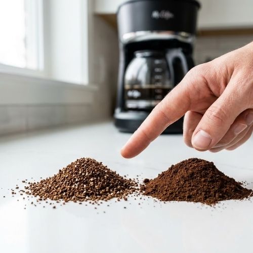 mr coffee maker overflowing grounds basket