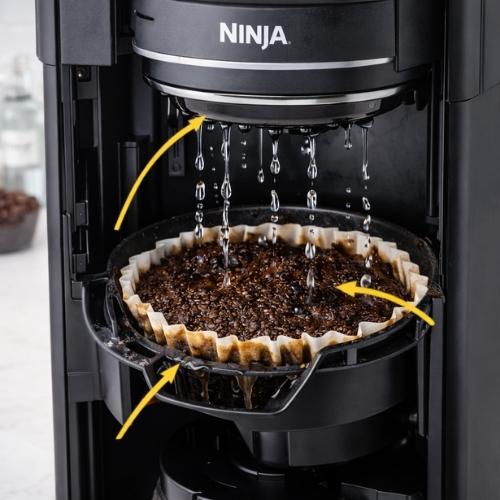 ninja filter basket overflowing