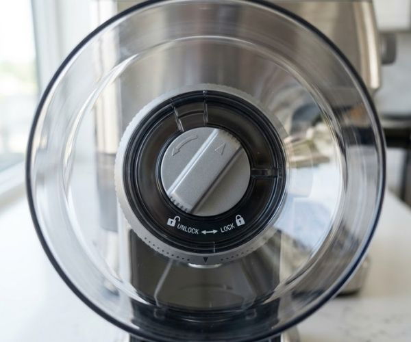 unlock Breville coffee maker hopper