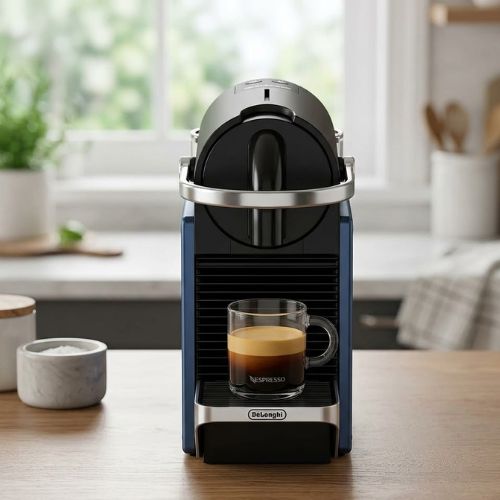 breville nespresso pixie single serve espresso machine in electric titanium​

