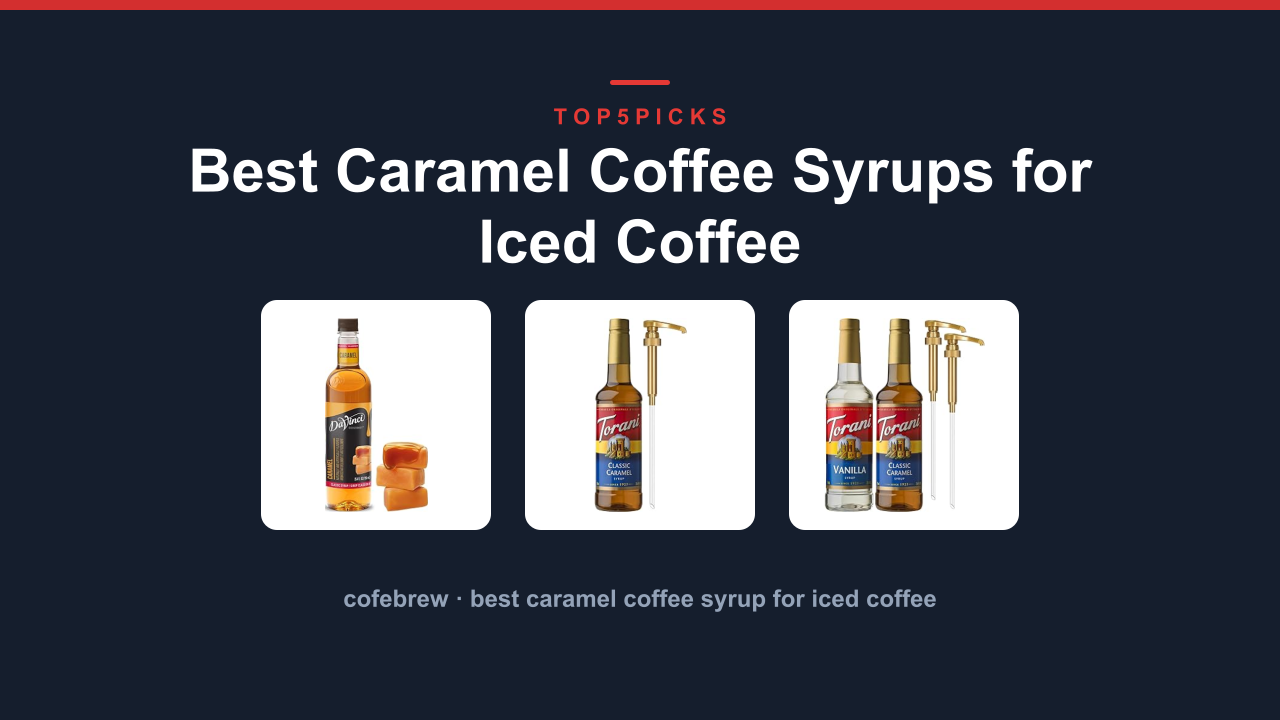 Best Caramel Coffee Syrups for Iced Coffee