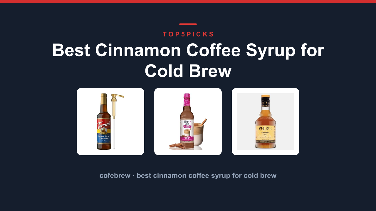 Best Cinnamon Coffee Syrup for Cold Brew