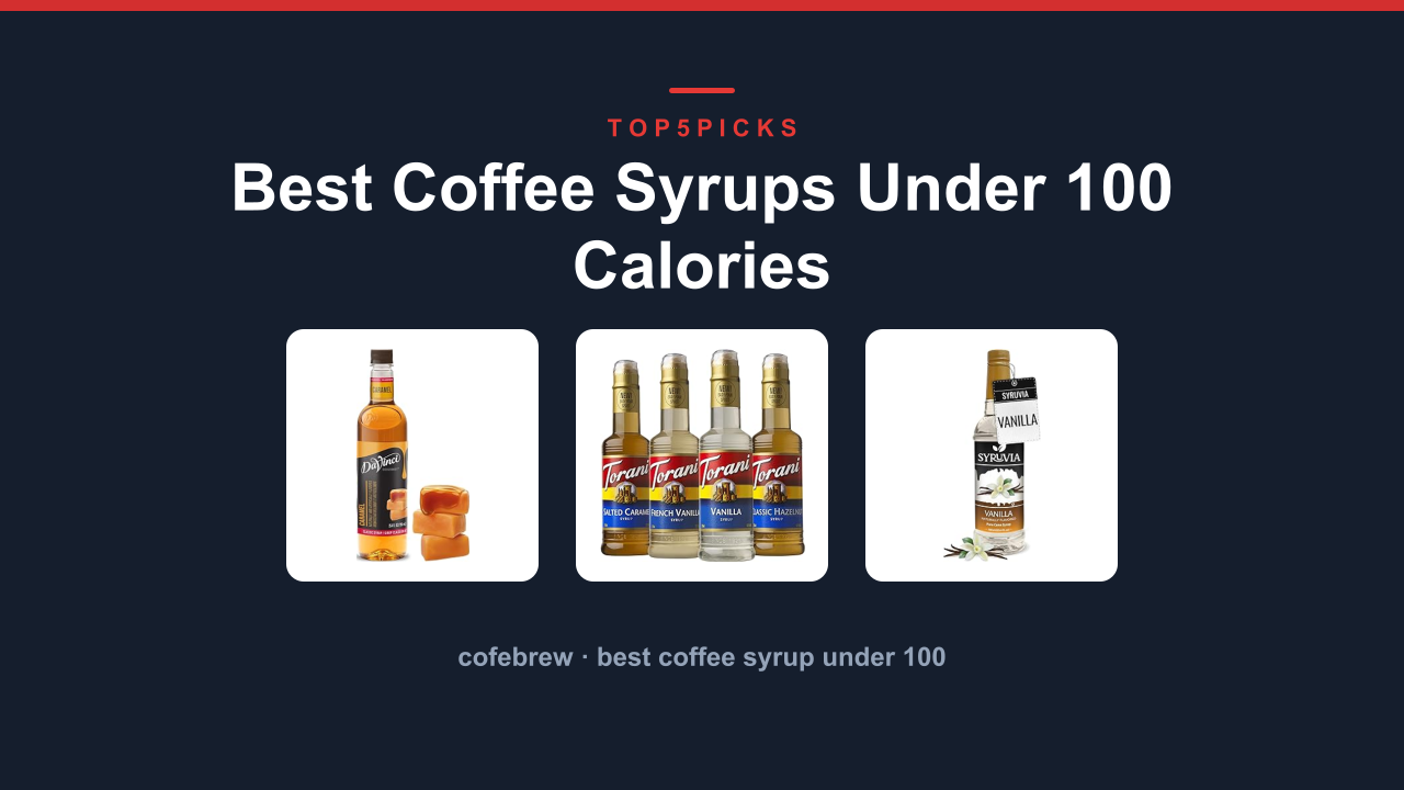 Best Coffee Syrups Under 100 Calories