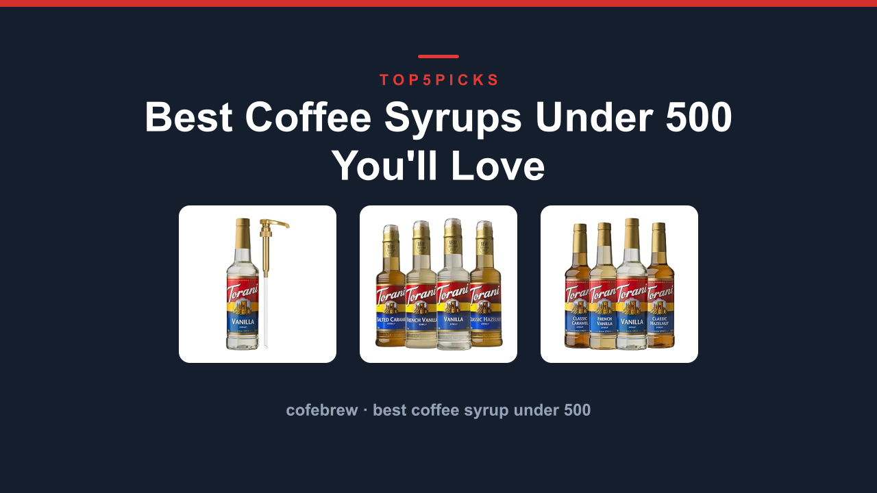 Best Coffee Syrups Under 500 You'll Love