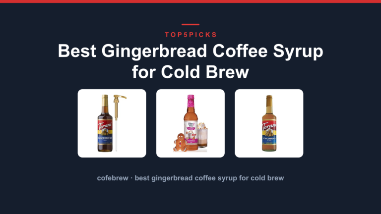 Best Gingerbread Coffee Syrup for Cold Brew