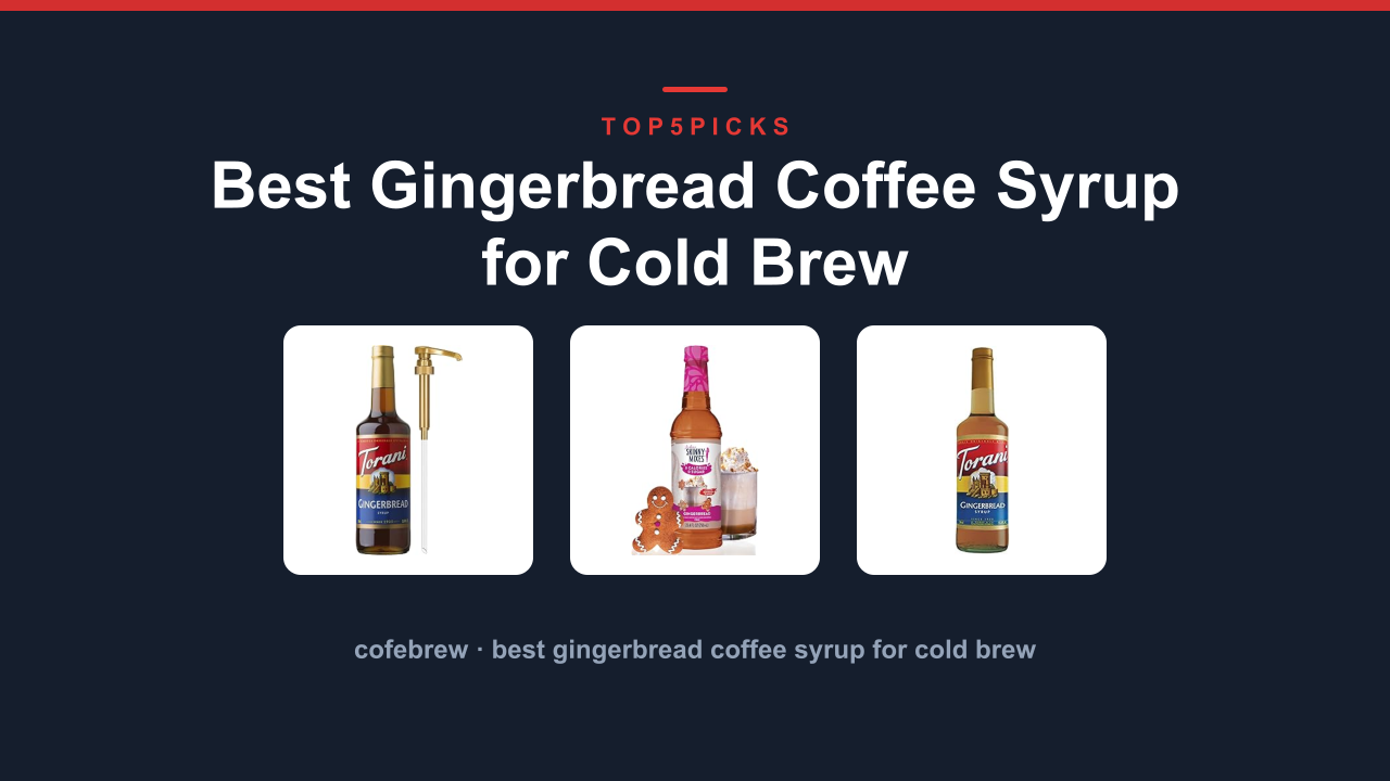 Best Gingerbread Coffee Syrup for Cold Brew