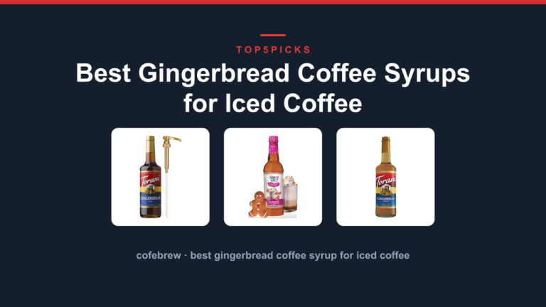 Best Gingerbread Coffee Syrups for Iced Coffee
