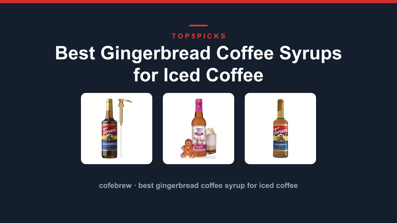 Best Gingerbread Coffee Syrups for Iced Coffee