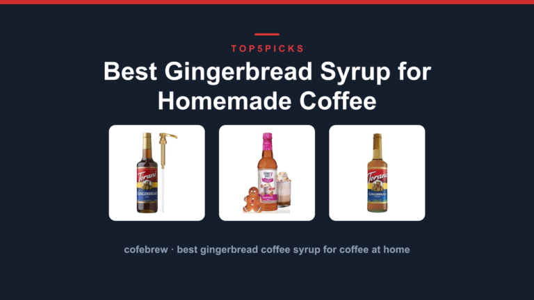 Best Gingerbread Syrup for Homemade Coffee