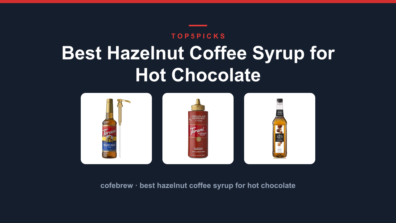 Best Hazelnut Coffee Syrup for Hot Chocolate