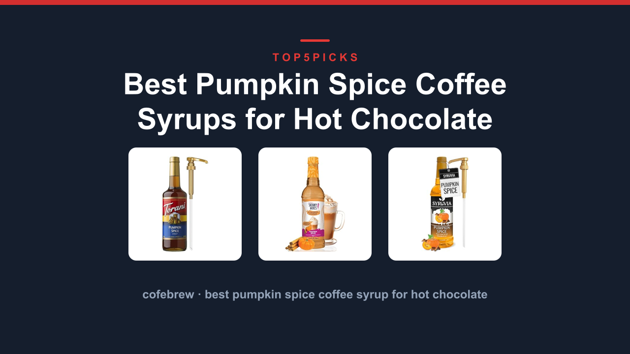 Best Pumpkin Spice Coffee Syrups for Hot Chocolate