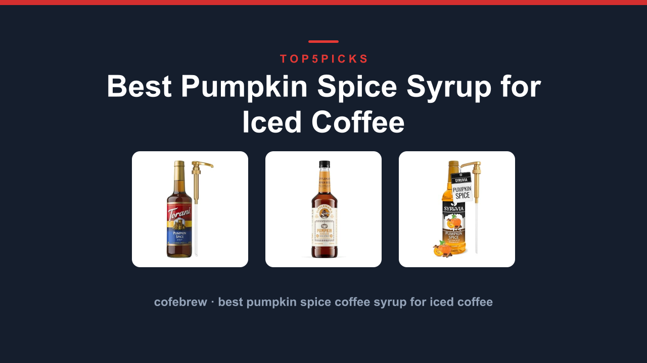 Best Pumpkin Spice Syrup for Iced Coffee