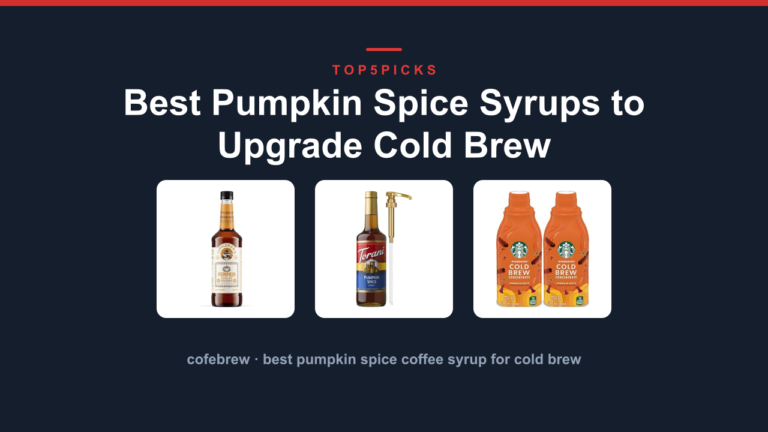 Best Pumpkin Spice Syrups to Upgrade Cold Brew