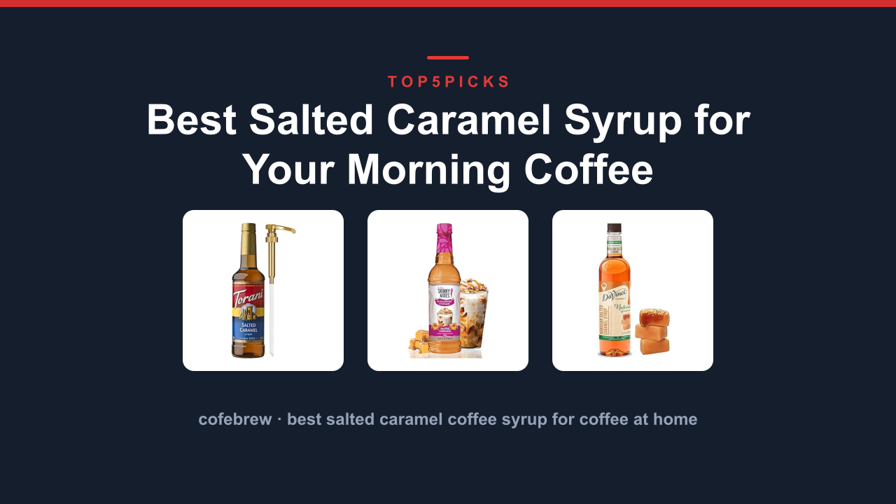 Best Salted Caramel Syrup for Your Morning Coffee