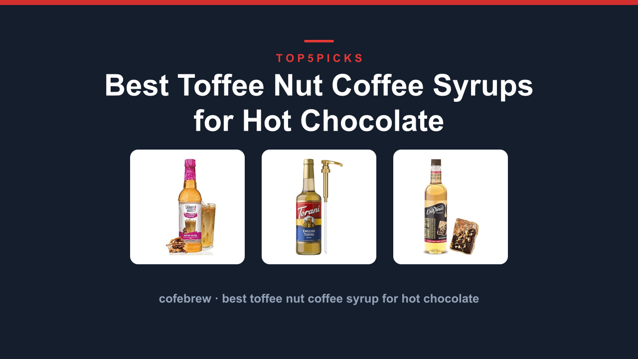 Best Toffee Nut Coffee Syrups for Hot Chocolate