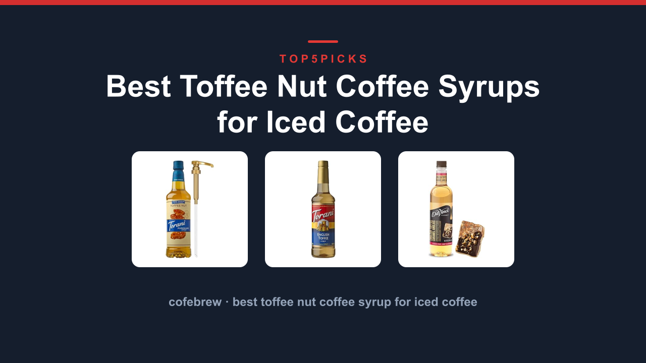 Best Toffee Nut Coffee Syrups for Iced Coffee