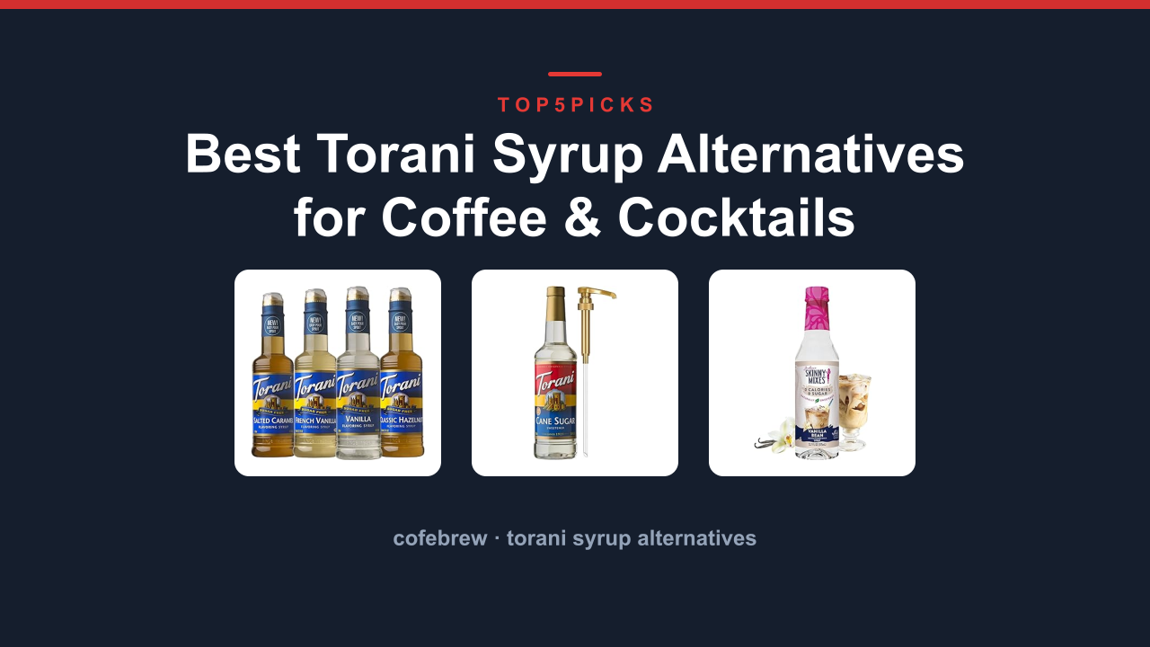 Best Torani Syrup Alternatives for Coffee & Cocktails