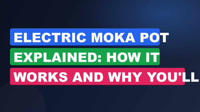Electric Moka Pot Explained: How It Works and Why You'll