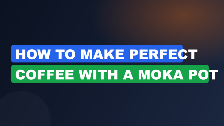 How to Make Perfect Coffee with a Moka Pot
