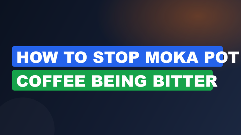 How to Stop Moka Pot Coffee Being Bitter