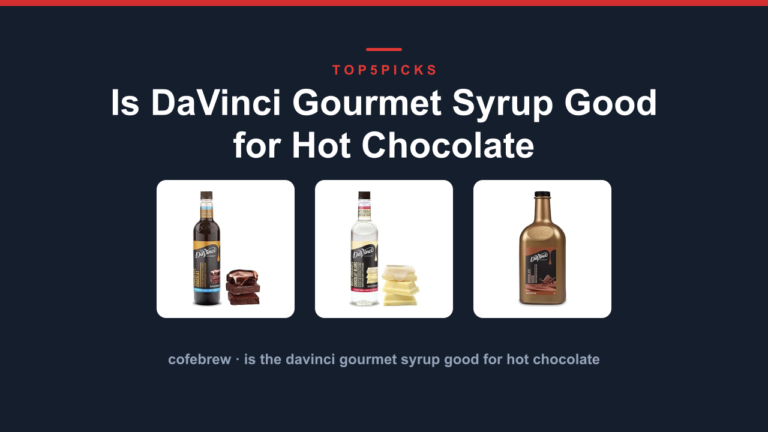 Is DaVinci Gourmet Syrup Good for Hot Chocolate
