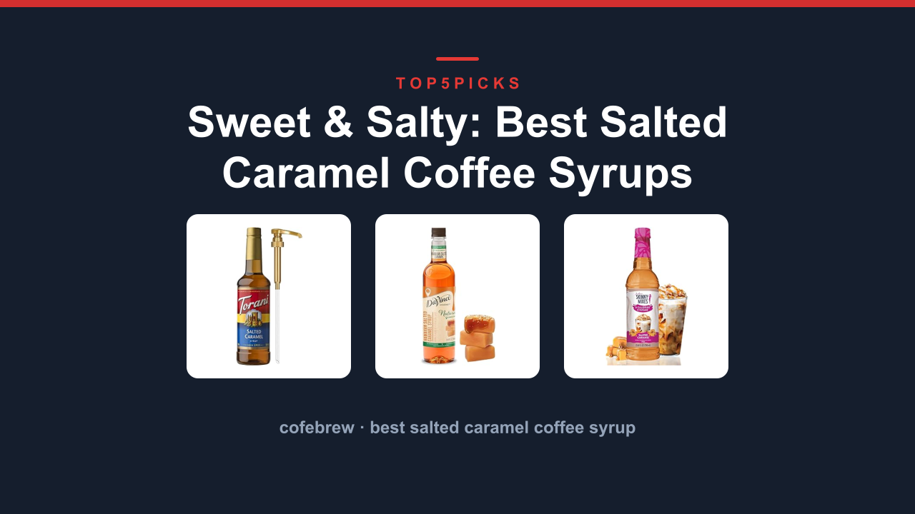 Sweet & Salty: Best Salted Caramel Coffee Syrups