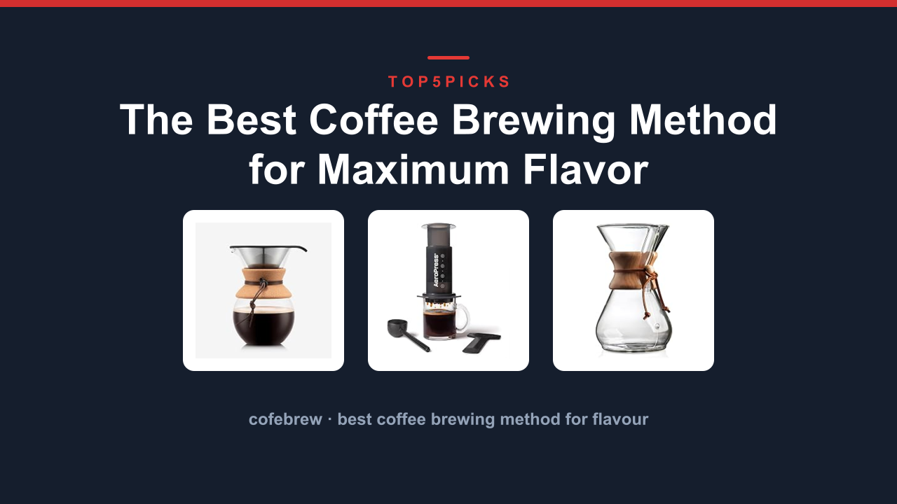 The Best Coffee Brewing Method for Maximum Flavor