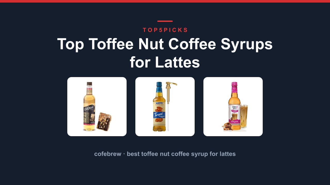Top Toffee Nut Coffee Syrups for Lattes
