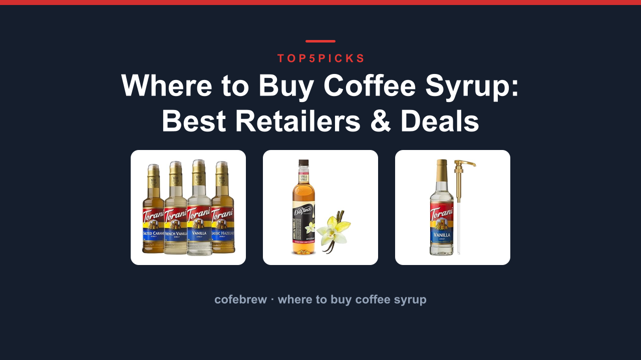 Where to Buy Coffee Syrup: Best Retailers & Deals